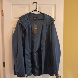 NWT Men's Lee Navy Blue Windbreaker Size XL